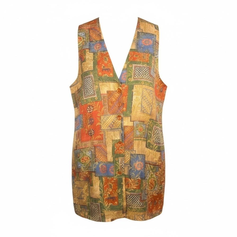 Smart Set Vintage Unique Long Vest/Top/Dress Lightweight